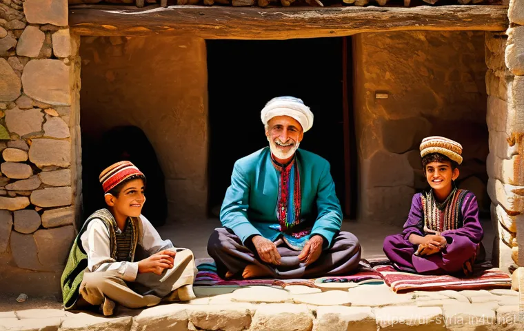 시리아 쿠르드족과 그 역사 - **Prompt 1: Echoes of Ancient Kurdistan**
"A vibrant, richly detailed painting depicting an anci...